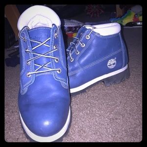 Navy blue Timberlands